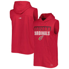 Arizona Cardinals MSX by Michael Strahan Relay Sleeveless Pullover Hoodie Cardinal