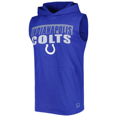 Indianapolis Colts MSX by Michael Strahan Relay Sleeveless Pullover Hoodie Royal