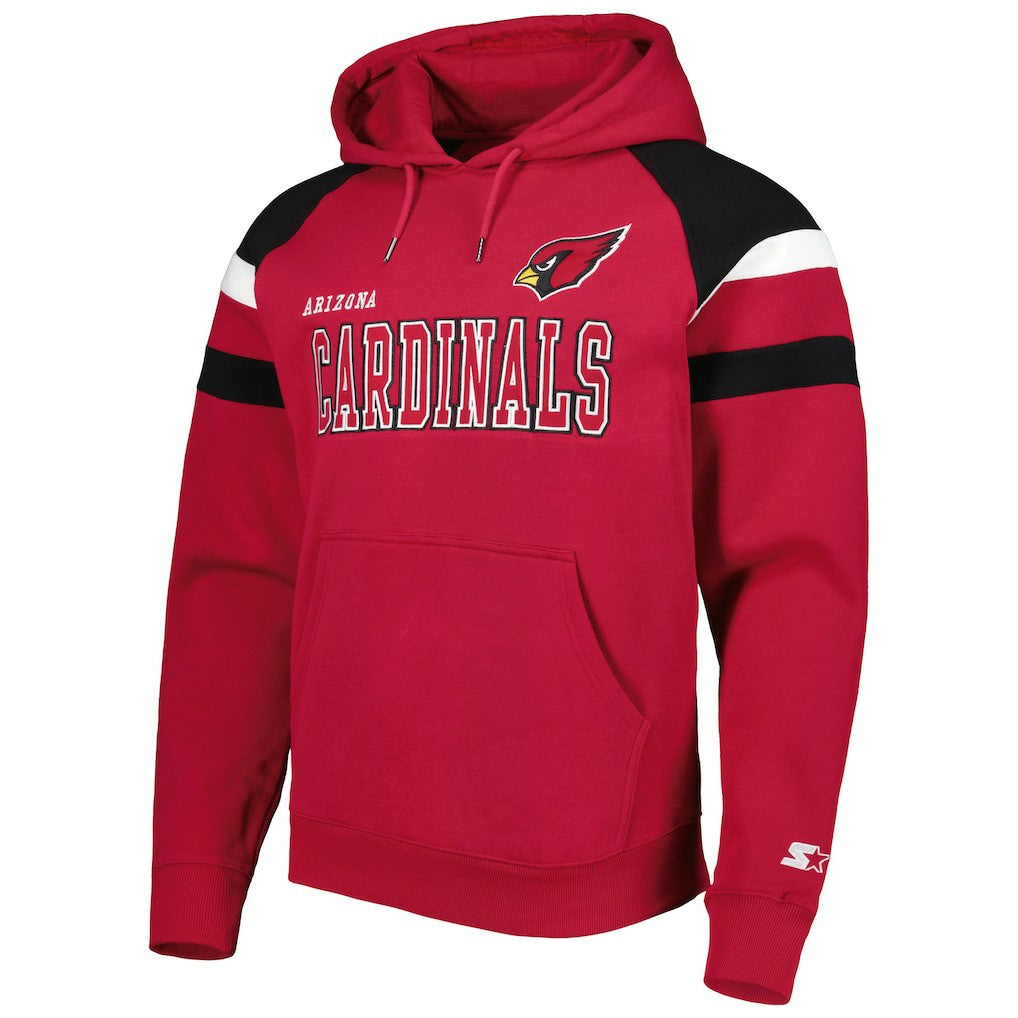 Arizona Cardinals Starter Draft Fleece Raglan Pullover Hoodie Cardinal