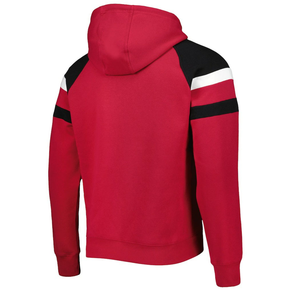 Arizona Cardinals Starter Draft Fleece Raglan Pullover Hoodie Cardinal