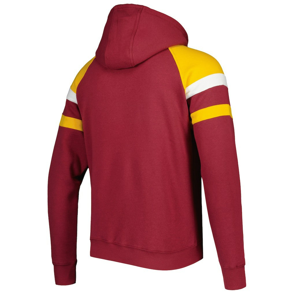Washington Commanders Starter Draft Fleece Raglan Pullover Hoodie Burgundy