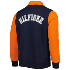 Chicago Bears Tommy Hilfiger Aiden Quarter-Zip Sweatshirt Navy/Orange