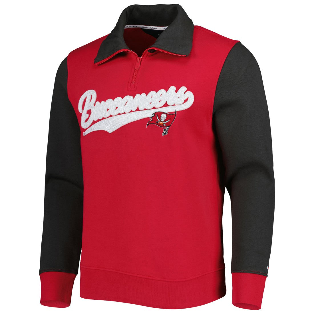 Tampa Bay Buccaneers Tommy Hilfiger Aiden Quarter-Zip Sweatshirt Red/Pewter