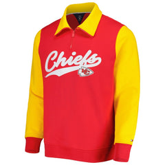 Kansas City Chiefs Tommy Hilfiger Aiden Quarter-Zip Sweatshirt Red/Gold