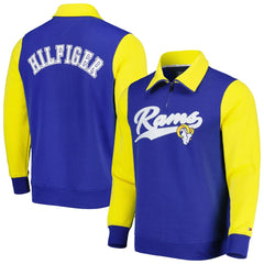 Los Angeles Rams Tommy Hilfiger Aiden Quarter-Zip Sweatshirt Royal/Gold