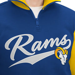 Los Angeles Rams Tommy Hilfiger Aiden Quarter-Zip Sweatshirt Royal/Gold