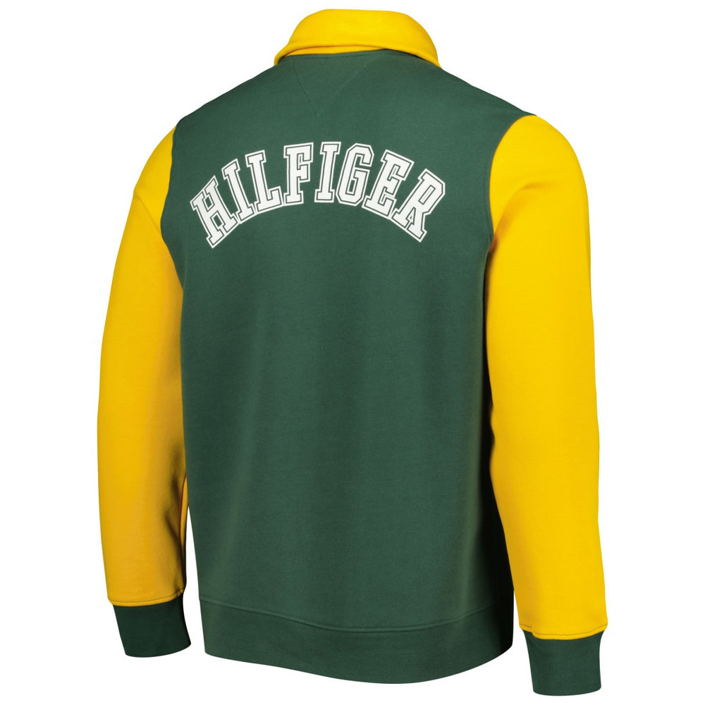 Green Bay Packers Tommy Hilfiger Aiden Quarter-Zip Sweatshirt Green/Gold