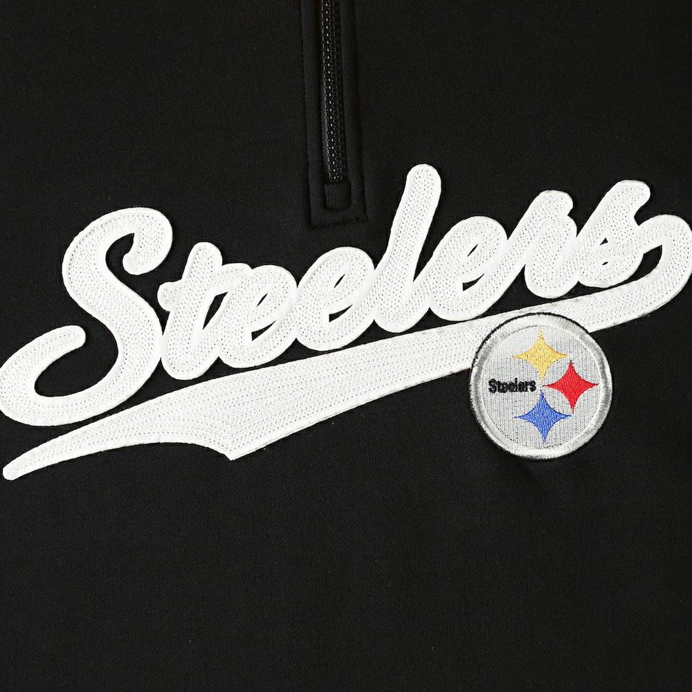 Pittsburgh Steelers Tommy Hilfiger Aiden Quarter-Zip Sweatshirt Black/Gold