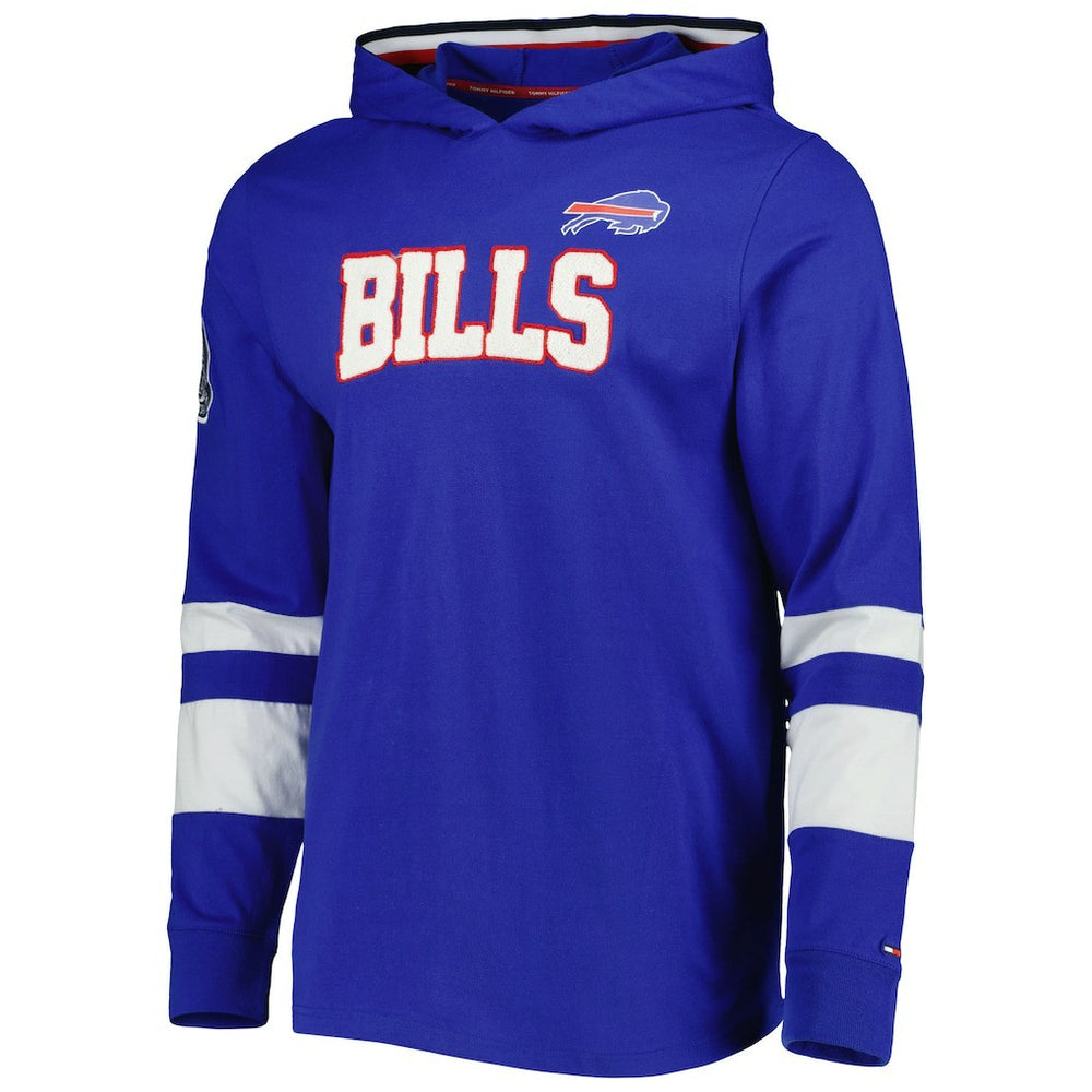 Buffalo Bills Tommy Hilfiger Alex Long Sleeve Hoodie T-Shirt Royal/White