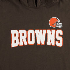 Cleveland Browns Tommy Hilfiger Alex Long Sleeve Hoodie T-Shirt Brown/White