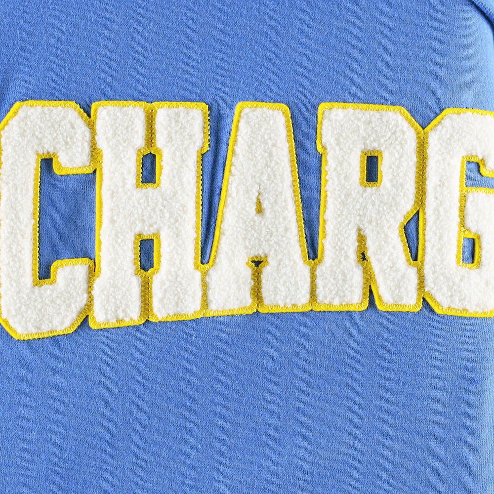 Los Angeles Chargers Tommy Hilfiger Alex Long Sleeve Hoodie T-Shirt Powder Blue/White