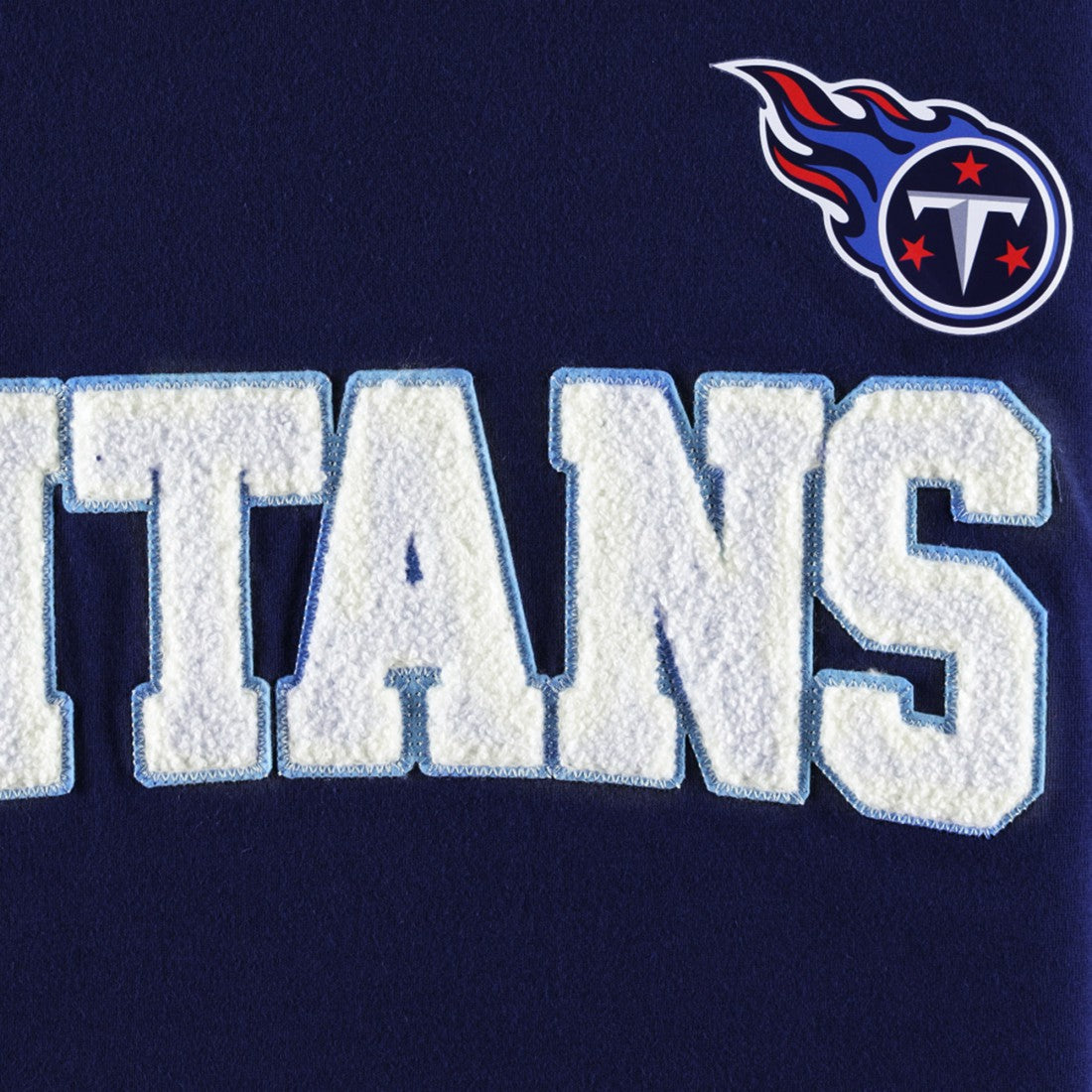 Tennessee Titans Tommy Hilfiger Alex Long Sleeve Hoodie T-Shirt Navy/White