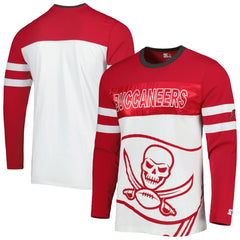 Tampa Bay Buccaneers Starter Halftime Long Sleeve T-Shirt Red/White