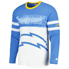 Los Angeles Chargers Starter Halftime Long Sleeve T-Shirt Powder Blue/White