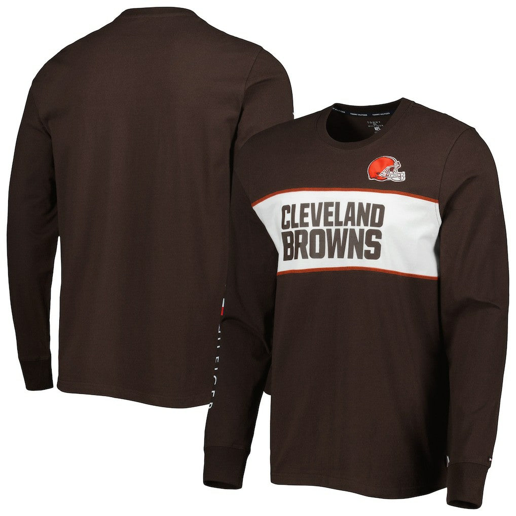 Cleveland Browns Tommy Hilfiger Peter Team Long Sleeve T-Shirt Brown