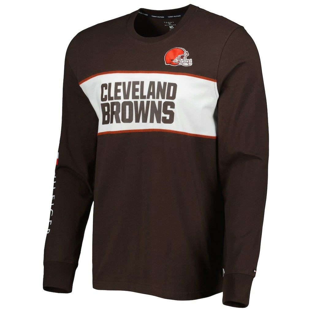 Cleveland Browns Tommy Hilfiger Peter Team Long Sleeve T-Shirt Brown