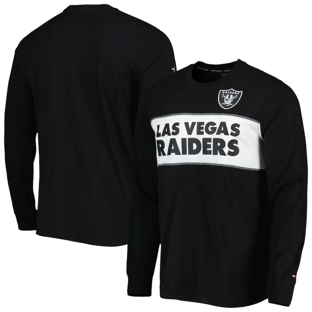 Las Vegas Raiders Tommy Hilfiger Peter Team Long Sleeve T-Shirt Black