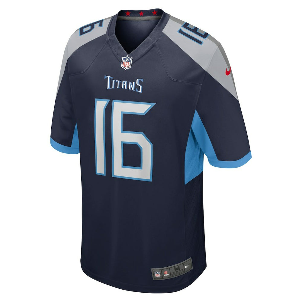 Nike Treylon Burks Tennessee Titans Player Game Jersey Navy