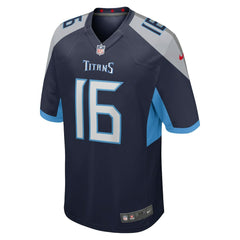 Nike Treylon Burks Tennessee Titans Player Game Jersey Navy