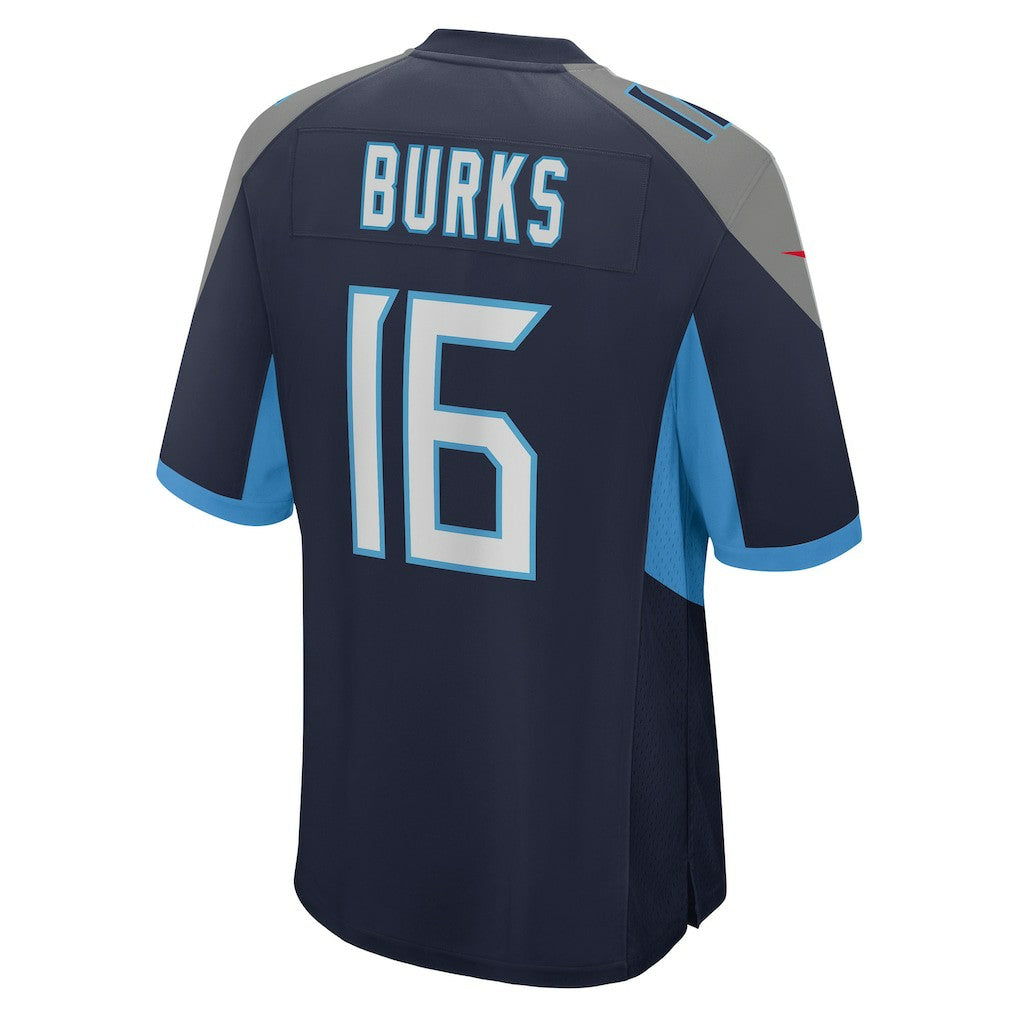 Nike Treylon Burks Tennessee Titans Player Game Jersey Navy