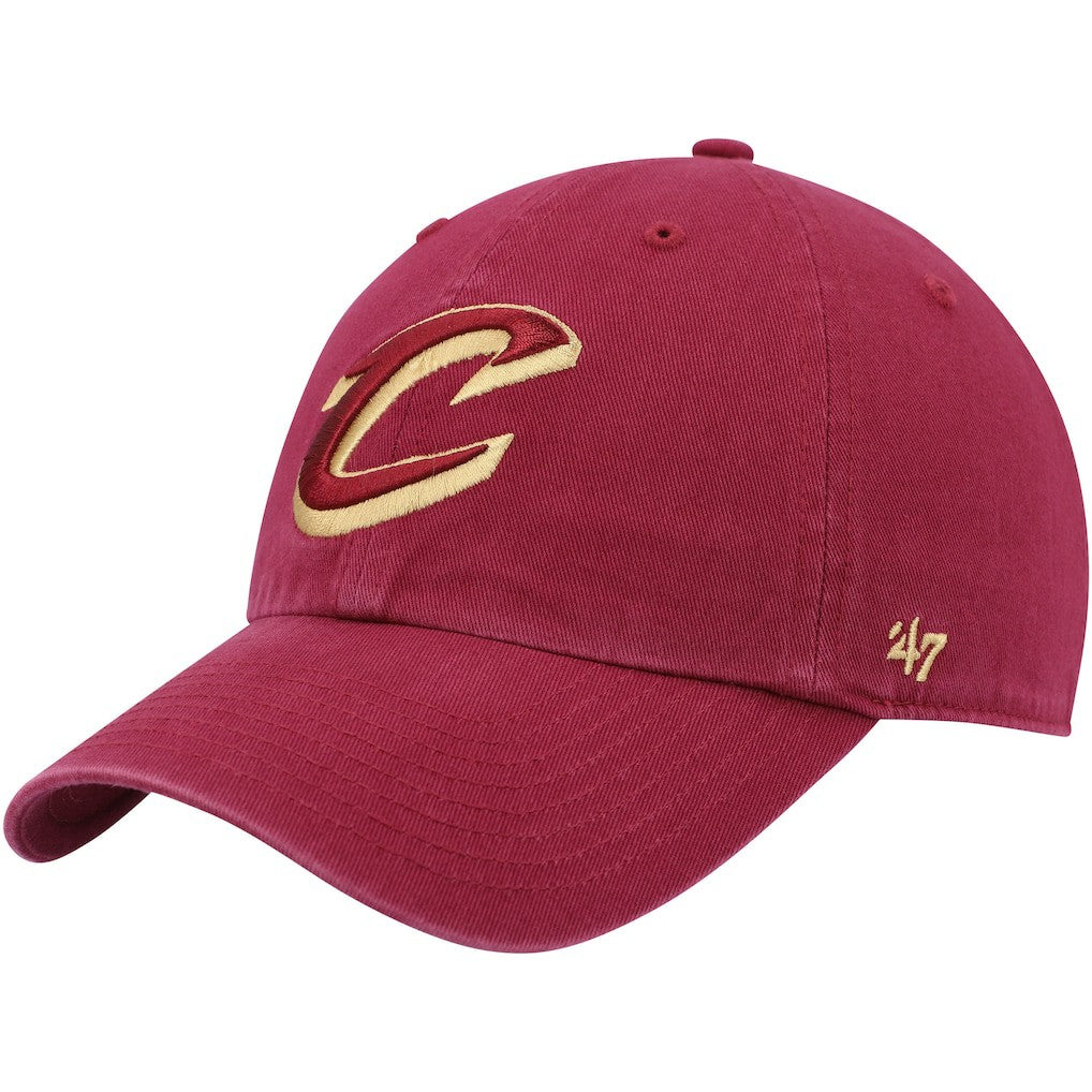 Cleveland Cavaliers '47 Core Logo Clean Up Adjustable Hat for sale Wine | 47 brand Near Me