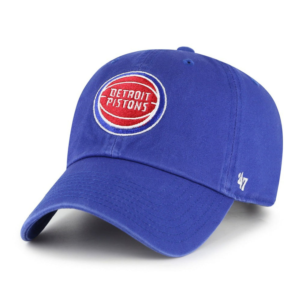 Detroit Pistons '47 Core Logo Clean Up Adjustable Hat for sale Royal | 47 brand online