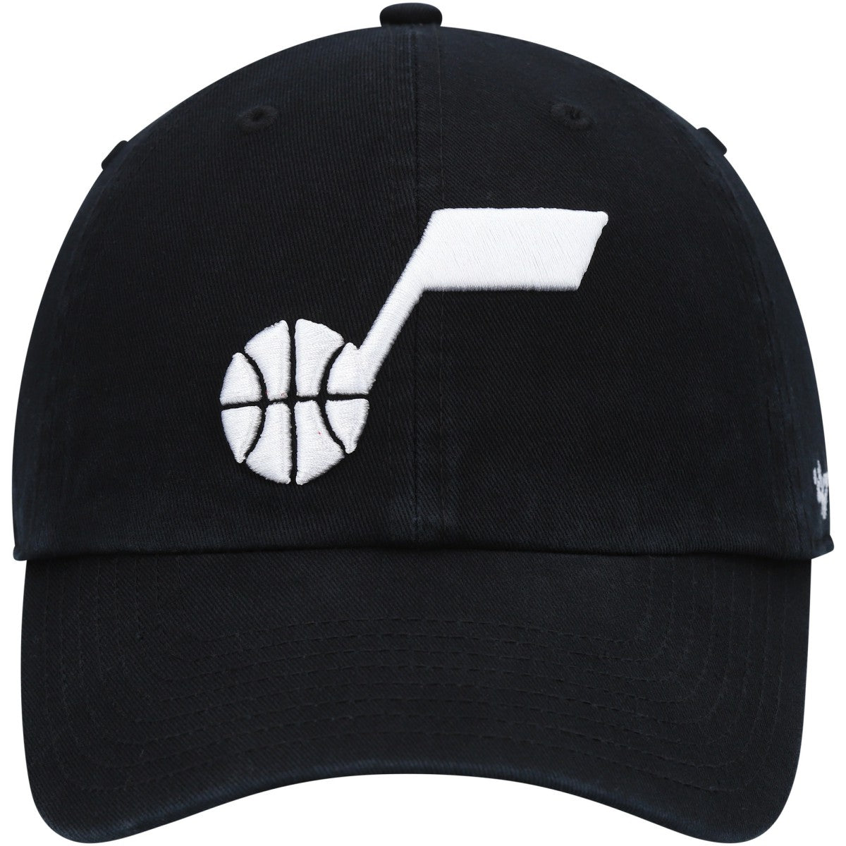 Utah Jazz '47 Core Logo Clean Up Adjustable Hat Black | 47 brand Lifestyle