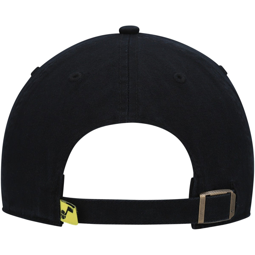 Utah Jazz '47 Core Logo Clean Up Adjustable Hat Black | 47 brand Lifestyle
