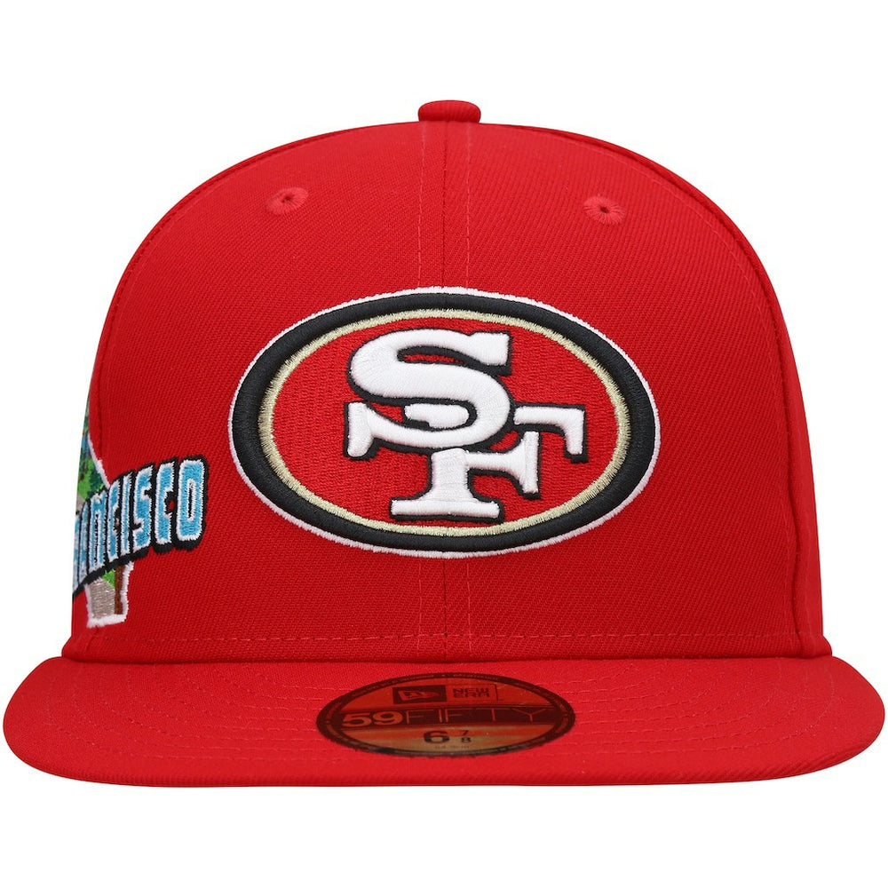 San Francisco 49ers New Era Stateview 59FIFTY Fitted Hat Scarlet