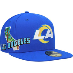 Los Angeles Rams New Era Stateview 59FIFTY Fitted Hat Royal