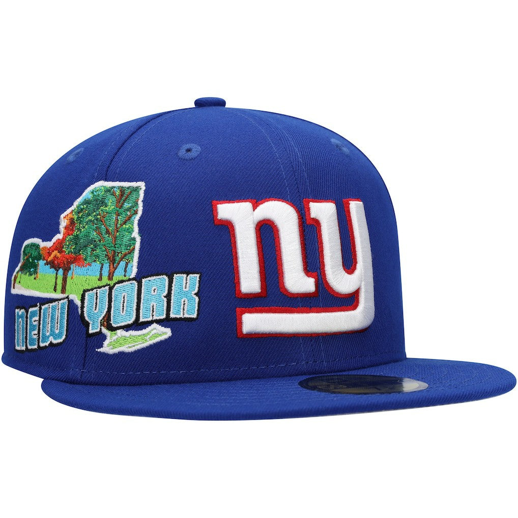 New York Giants New Era Stateview 59FIFTY Fitted Hat Royal