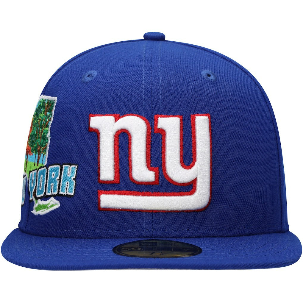 New York Giants New Era Stateview 59FIFTY Fitted Hat Royal