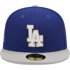 Los Angeles Dodgers New Era 2020 World Series Champions  Letterman 59FIFTY Fitted Hat - Royal/Gray - New Era on Sale
