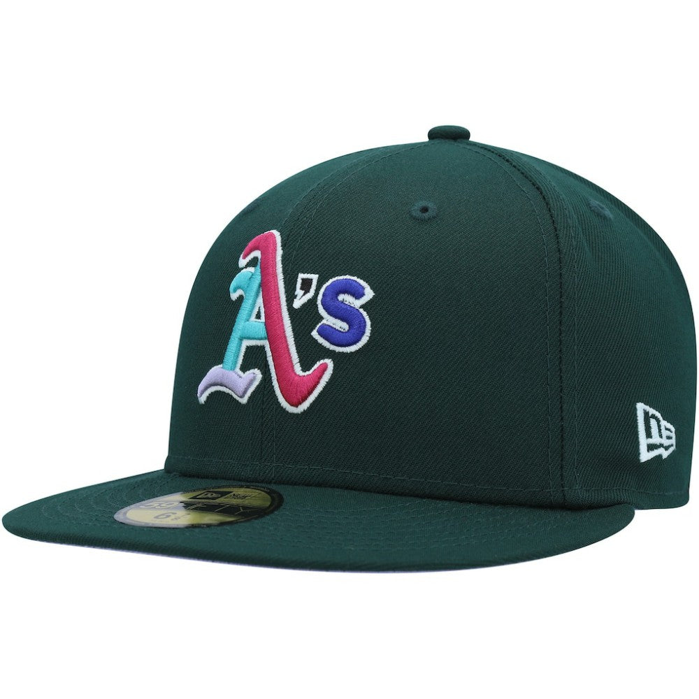 Athletics New Era 1989 World Series Polar Lights 59FIFTY Fitted Hat - Green - New Era on Sale