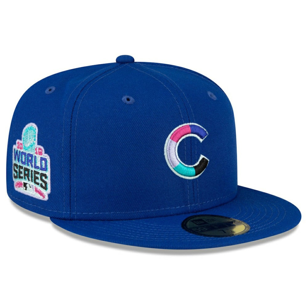 Chicago Cubs New Era 2016 World Series Polar Lights 59FIFTY Fitted Hat - Royal - New Era Online
