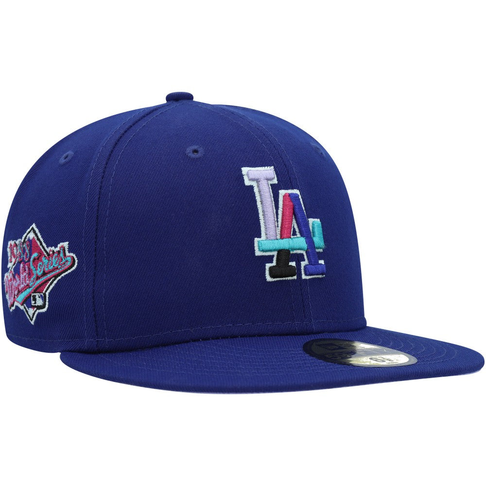Los Angeles Dodgers New Era 1988 World Series Polar Lights 59FIFTY Fitted Hat - Royal - New Era Discount