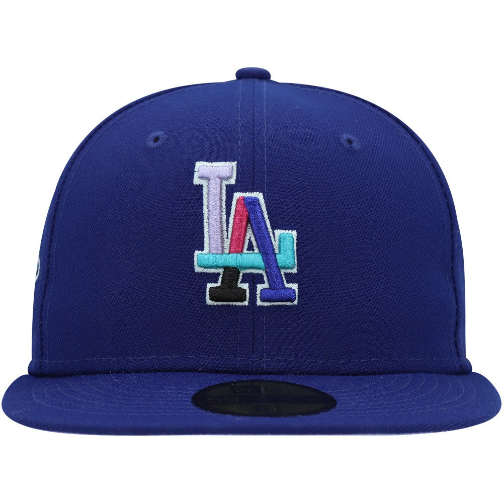 Los Angeles Dodgers New Era 1988 World Series Polar Lights 59FIFTY Fitted Hat - Royal - New Era Discount