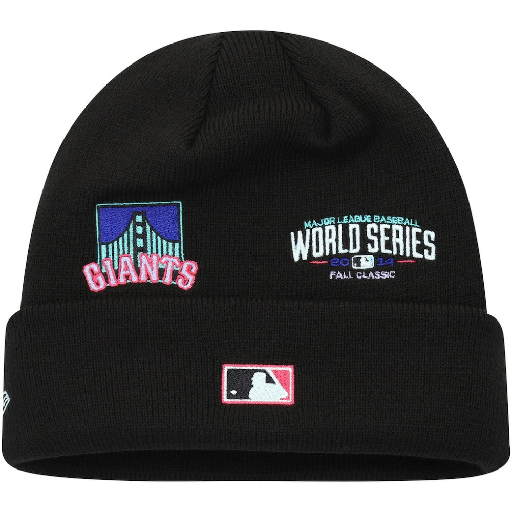 San Francisco Giants New Era Polar Lights Cuffed Knit Hat - Black - New Era Lifestyle