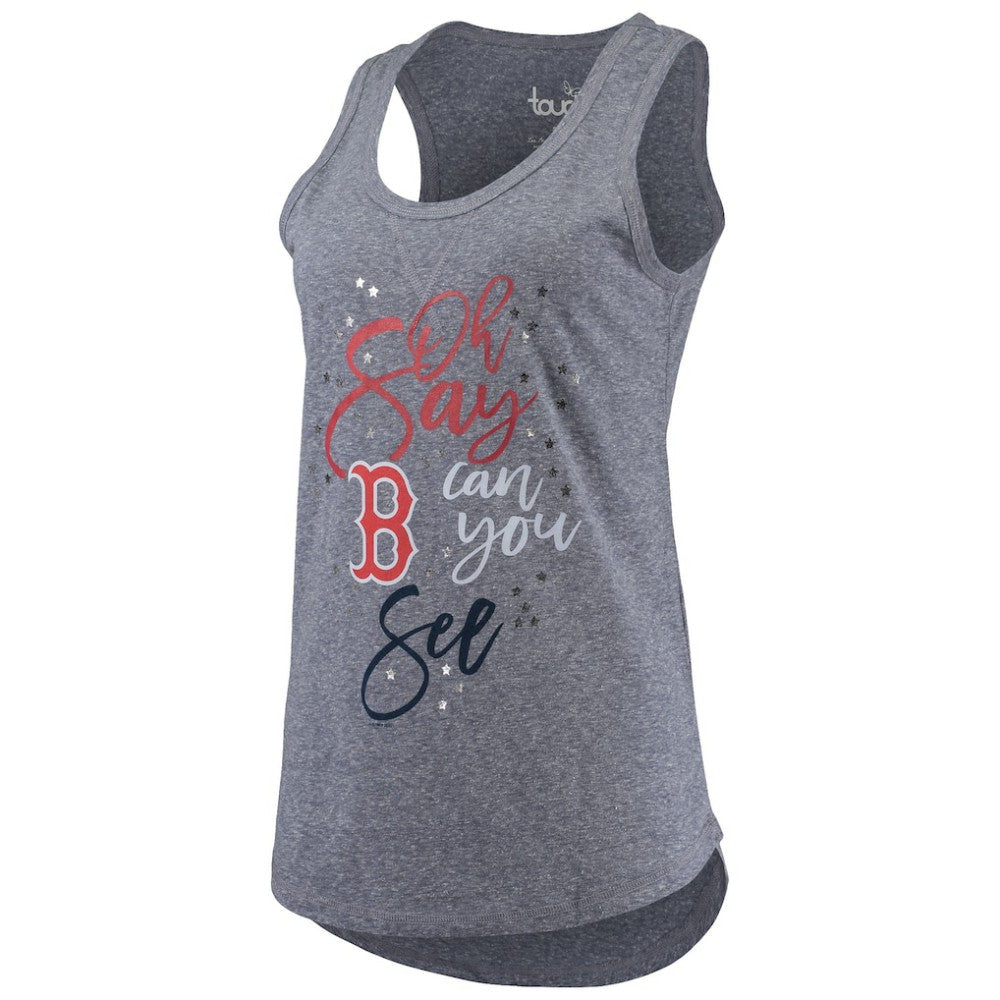Boston Red Sox Touch Women's Americana Tri-Blend Racerback Tank Top - Navy - MLB Lifestyle