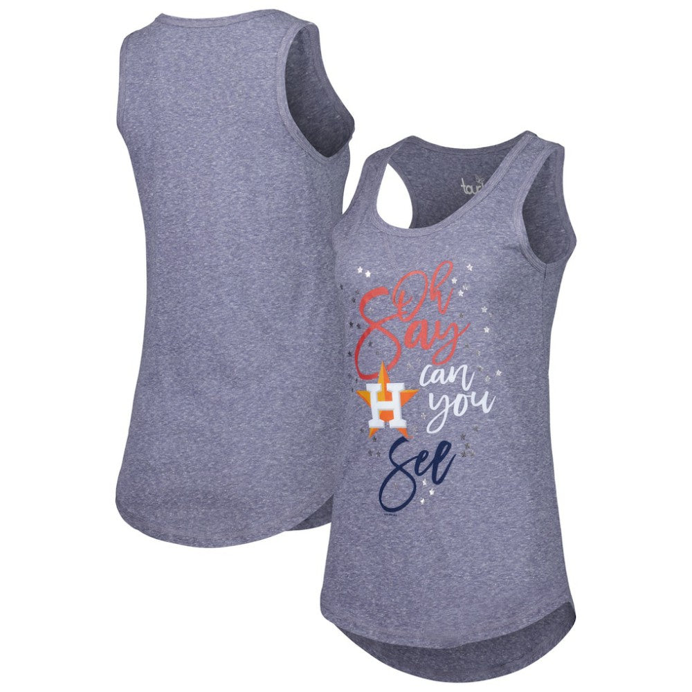 Houston Astros Touch Women's Americana Tri-Blend Racerback Tank Top - Navy - MLB on Sale