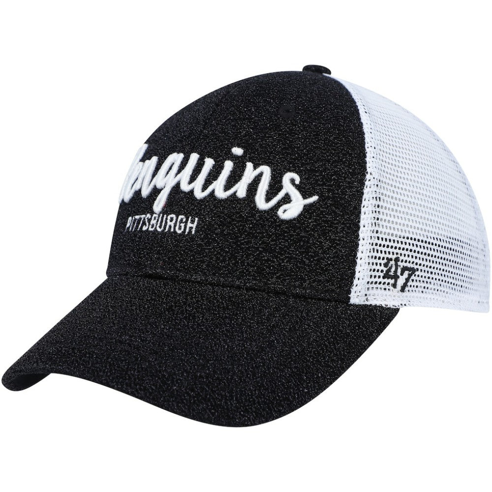 Pittsburgh Penguins '47 Women's Encore MVP Trucker Snapback Hat - Black/White - NHL 4871771