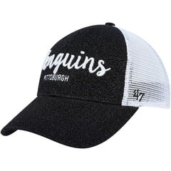 Pittsburgh Penguins '47 Women's Encore MVP Trucker Snapback Hat - Black/White - NHL 4871771