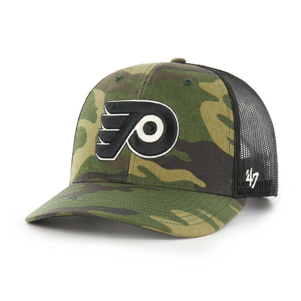 Philadelphia Flyers '47 Trucker Snapback Hat - Camo/Black - NHL 4871920