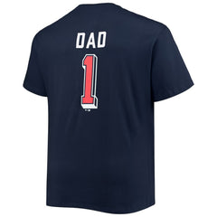 Cleveland Guardians Big & Tall Father's Day #1 Dad T-Shirt - Navy - MLB Discount