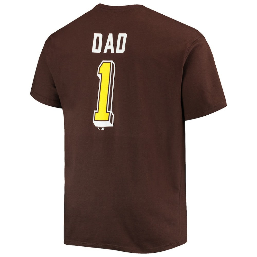 San Diego Padres Big & Tall Father's Day #1 Dad T-Shirt - Brown - MLB Online
