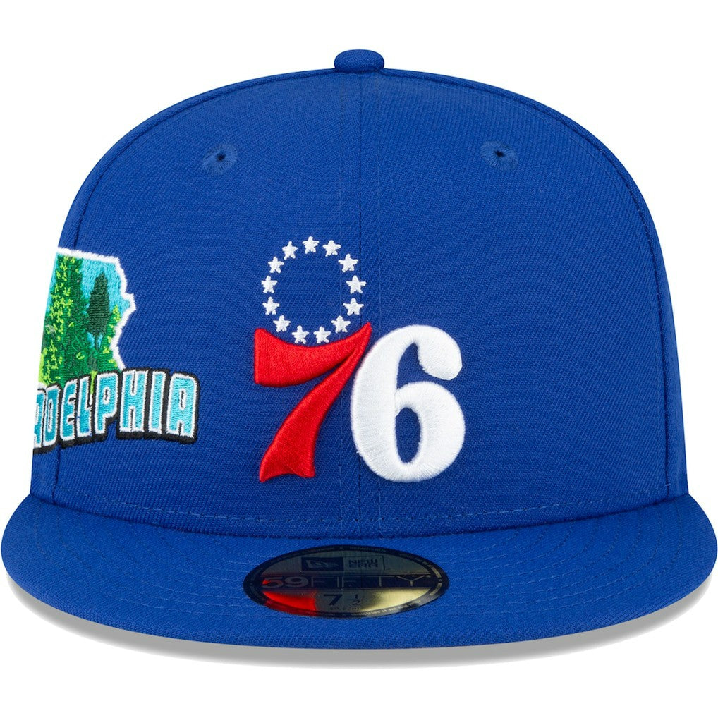 Philadelphia 76ers Stateview 59FIFTY Fitted Hat Royal | New Era outlet
