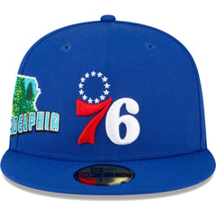 Philadelphia 76ers Stateview 59FIFTY Fitted Hat Royal | New Era outlet