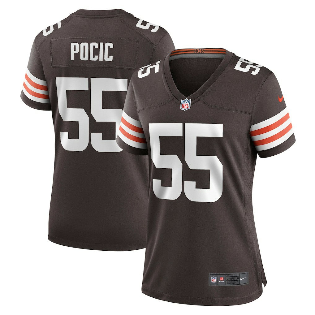 Nike Ethan Pocic Cleveland Browns Women's Game Jersey Brown