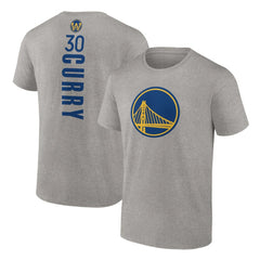 Stephen Curry Golden State Warriors Playmaker Name & Number T-Shirt Heathered Gray