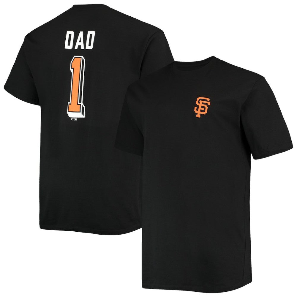 San Francisco Giants Big & Tall Father's Day #1 Dad T-Shirt - Black - MLB Sale